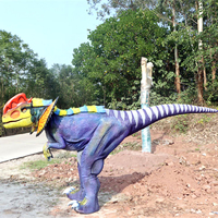 Costume de dinosaure léger grandeur nature pour événements d'anniversaire, parcs d'aventure, centres commerciaux intérieurs/extérieurs, aires de jeux publiques et mascotte domestique