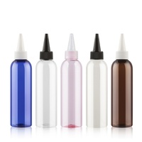 Bouteille à bec verseur de 200 ml, bouteille en plastique PET, bouteille distributeur de pigments, bouteille de distribution, bouteille compte-gouttes