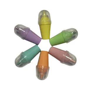 New Unique Mini Ice Cream Promotional Gift Office High Quality Color Highlighter Pen Marker