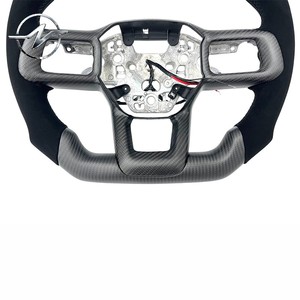 Volant sport en cuir à 3 branches en fibre de carbone forgé<span class=keywords><strong>e</strong></span> pour <span class=keywords><strong>Mustang</strong></span> <span class=keywords><strong>GT</strong></span> S650 2024 - Product Image 5