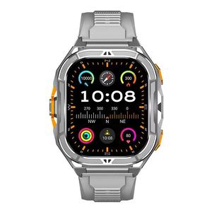<span class=keywords><strong>Montre</strong></span> connectée carrée pour homme NX W38, GPS, écran AMOLED 1,96 pouce, appels Bluetooth, étanche 50 m, boussole, plus de 100 modes sportifs, boîtier en alliage, bracelet en gel de silice - Product Image 3