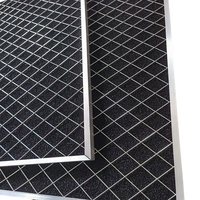Filtre à air primaire réticulé à cellules ouvertes personnalisé mousse polyuréthane éponge haute capacité de poussière cadre en aluminium panneau lavable
