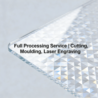 Feuille diffuseur de lumière LED en acrylique transparent (PMMA) Dongde pour découpe laser, utilisation publicitaire, épaisseur 2 mm, certifiée RoHS REACH