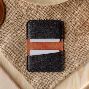 New Fashion <b>RFID</b> <b>Blocking</b> Minimalist Slim <b>Wallet</b> Crazy Horse Genuine Leather Men <b>Wallet</b> - Product Image 6