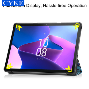 Funda Protectora de Cuero Pintada con Tapa Tríptica para Tablet <span class=keywords><strong>Lenovo</strong></span> <span class=keywords><strong>Tab</strong></span> <span class=keywords><strong>M10</strong></span> <span class=keywords><strong>3</strong></span>.ª Generación TB-328F de 10.1 Pulgadas - Product Image 4