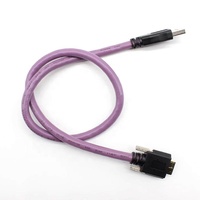 Kabel Data Kamera Industri USB3.0 ke Micro B dengan Pengunci, Kabel Koneksi Rantai Tarik yang Sangat Fleksibel