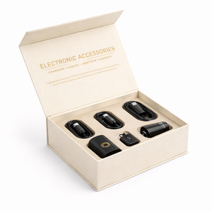 Boîte rigide pliable magnétique personnalisée pour accessoires de téléphone portable, câble de chargeur, écouteurs, emballage électronique - Product Image 6