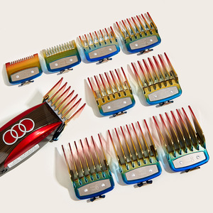Colorful Electroplated Guide Comb Clipper Tool Hair Clipper <b>Head</b> Electric Clipper Men's Positioning Comb Hair <b>Styling</b> Products - Product Image 5