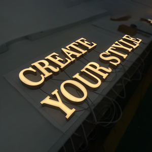 Tùy chỉnh độ sáng cao Acrylic frontlit chữ dễ dàng cài đặt ấm/mát/Đầy đủ màu sắc ánh sáng nhà hàng signage - Product Image 2