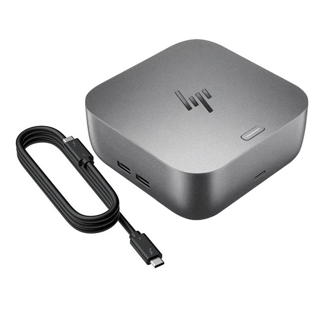 For HP 9X481UT 180W Thunderbolt 4 G6 Aluminum Alloy Dock 14 Interfaces (Type C) for 2.1 RJ-45 Worldwide Plug Compatibility