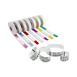 Pulsera de identificación roja 10012717-1K para adultos o niños pulsera de identificación médica hospitalaria para <span class=keywords><strong>Zebra</strong></span> ZD410 LP2824 <span class=keywords><strong>ZT230</strong></span> - Product Image 5