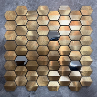 Mosaïque en acier inoxydable, métal et aluminium pour murs intérieurs, KTV, bars et hôtels