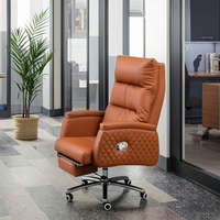Chaise de bureau ergonomique à dossier inclinable A2307 au design moderne pour la maison/le bureau, chaise de direction pour ordinateur