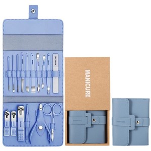 16-piece stainless steel <b>nail</b> clipper <b>set</b>, folding bag style, manicure clippers, pedicure pliers, <b>nail</b> care tools - Product Image 5