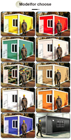 Casa Modular de Lujo, Desmontable, Tipo Contenedor, Prefabricada, Pequeña, para Oficina, Taller, Tienda Comercial