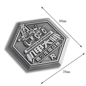 Medalla Metálica Simple de Colección Hexagonal de Tres Colores de Alta Calidad, Suministro Directo de Fábrica - Product Image 2