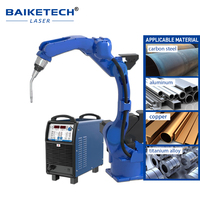 6 Aixs brazo robótico MIG 3D máquina de soldadura carga útil 10KG 1440mm brazo automático Robot soldador sistema para Metal