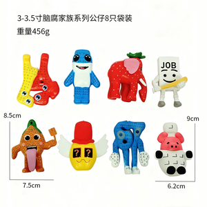 Ensemble de 8 figurines de poupées Steal a Brainrot 9 No <span class=keywords><strong>House</strong></span>, modèle de poupée, périphériques de jeu, décorations de bureau - Product Image 4