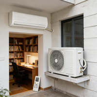 Climatiseur mural split air-air (froid uniquement) domestique à fréquence fixe 220V 50Hz 7000 BTU pour usage domestique