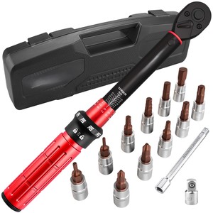 1/4" 1-25N.m Preset Torque Wrench Set with 72T <b>Ratchet</b> Head, High for Auto Motorcycle Bike Maintenance - Product Image 1