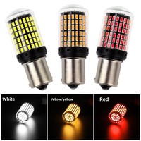 Feu Stop Clignotant LED T20 pour Voiture 1156 144 SMD 3014 Haute Luminosité, Dégagement de Décodage, Courant Constant, Anti-Tripotement 21W