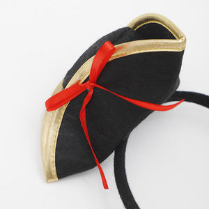 هالوين كاريبين القراصنة قبعة صغيرة ريشة عقال ل تأثيري والحفلات زينة اكسسوارات الشعر - Product Image 2