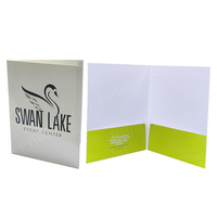 Porte-documents de présentation FSC personnalisé de haute qualité, format A4, 2 poches, imperméable, anti-rayures, écologique, avec porte-cartes de visite