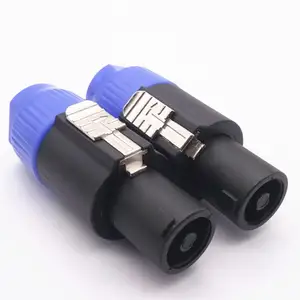 XLR Connector 4pin Nl4FC Connector Ohm Plug Speaker Audio Cable Plug Adapter 4 Pin Loudspeaker Connector