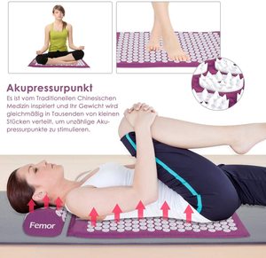 Estera de acupresión para masaje de pies interno con esponja directa de Harbour Factory - Product Image 4