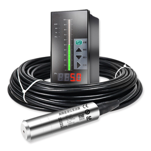 Capteurs de niveau d'eau submersibles en acier inoxydable 316L (SS316L) 4-20mA 0-5V RS485 avec écran LCD et colonne lumineuse pour immersion dans l'eau - Product Image 6