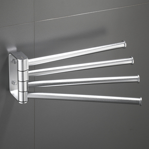Aluminium Draaibare Handdoekstang Met 4 Staven Swing Arm Handdoekhouder Draaibare Handdoekhouder - Product Image 4