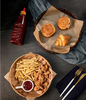 Papiers alimentaires en gros résistants à la graisse, feuilles de papier pour pique-nique, feuilles de papier ciré pour beurre, sandwichs, hamburgers, pâtisseries et boulangeries