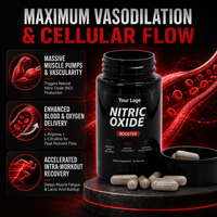 Capsules de supplément sans gluten pour booster l'oxyde nitrique avec épinards, 100 capsules, pour la croissance musculaire et l'endurance