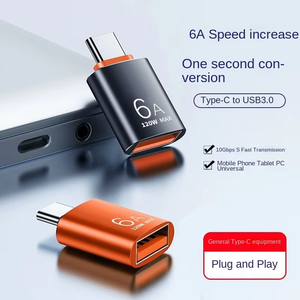 ชนิด C ตัวผู้เป็น USB ตัวเมีย OTG USB C Converter 6A 120W USB 3.0 Type C OTG <span class=keywords><strong>อะ</strong></span><span class=keywords><strong>แด</strong></span><span class=keywords><strong>ป</strong></span><span class=keywords><strong>เตอร์</strong></span>สำหรับ <span class=keywords><strong>Samsung</strong></span> Huawei Xiaomi - Product Image 2