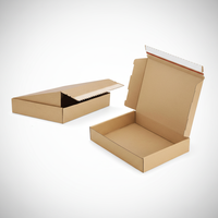 Boîtes d'expédition blanches personnalisées, boîtes en carton auto-adhésives pour l'emballage, boîtes en carton ondulé pour l'envoi de livres, de chaussures, de cadeaux