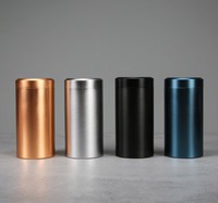 Boîte à thé en aluminium vide en gros avec couvercle à vis, boîte de conservation de qualité alimentaire en métal pour thé, café, matcha, 70 ml, 150 ml, 230 ml, 50 g, 100 g