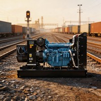 Générateur diesel silencieux de type 275 kVA 220 kW, puissance de pointe, 50 Hz, moteur Baudouin, démarrage automatique, type conteneur, puissance de secours durable