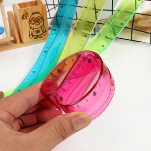 Regla Recta Flexible de PVC de 30 cm, Herramienta de Medición de Plástico para la Escuela y la Oficina, Herramientas de Papelería - Product Image 3