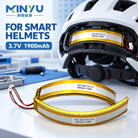 Batterie au lithium polymère incurvée personnalisée 3,7 V 1900 mAh 5527170, pack de batteries LiPo rechargeables pour casques VR et appareils portables