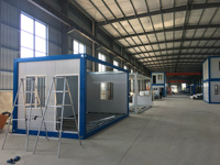 Maison modulaire duplex modifiée de 20 pieds Maison à 5 conteneurs avec 5 chambres à coucher Plan de 80m2 en acier durable et matériau de panneau sandwich