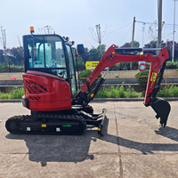 Mini-excavatrice compacte à chenilles avec conduite hydraulique et déplacement stable, fournie par l'usine pour projets d'ingénierie