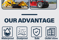 Télécommande radio 4 boutons pour équipements de levage, grues, excavatrices, foreuses, remorques, chargeuses, étanche IP68, sans latence