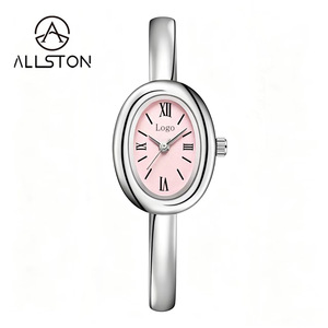 Montre pour femme Virtue Simple Fashion, étanche, boîtier en alliage doré, petit cadran ovale, chiffres romains, mouvement japonais, montre pour femme - Product Image 3