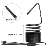 Usine en gros 3 en 1 1080P USB2.0 étanche 1/2/3/5m caméra Endoscope d'inspection de câble serpent pour l'inspection de tuyaux de voitures