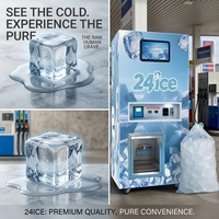 Máquinas Expendedoras de Hielo YISO con Certificación CE, Control Remoto, Pago con Tarjeta de Crédito, Código QR, NFC, Gestión Basada en la Nube y Cumplimiento de ADA