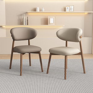 Modern restoran meşe ahşap yemek sandalyesi mutfak restoran sandalye ofis deri ev kahve katı ahşap sandalyeler - Product Image 5
