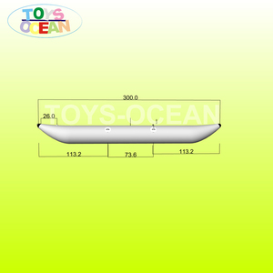 Bouée gonflable en PVC de haute qualité, taille personnalisée, <span class=keywords><strong>pour</strong></span> bateau banane, vélo aquatique flottant - Product Image 3