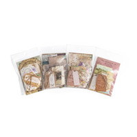 Collection vintage de grands formats de matériel de collage DIY de la série Memory Post, pack de 50 pièces, 4 modèles, autocollants en vinyle