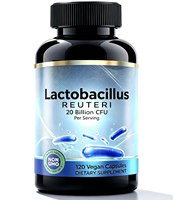 Compléments alimentaires végétaliens sans gluten OEM Lactobacillus Reuteri 500 milliards d'UFC Probiotiques en capsules pour le soutien immunitaire des femmes
