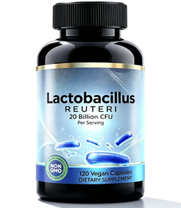 Compléments alimentaires végétaliens sans gluten OEM Lactobacillus Reuteri 500 milliards d'UFC Probiotiques en capsules pour le soutien immunitaire des femmes - Product Image 1
